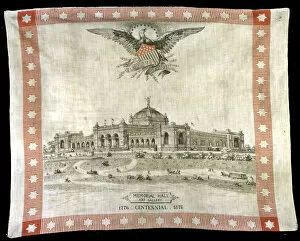 Centenary Gallery: Handkerchief, Pennsylvania, 19th century. Creator: Unknown
