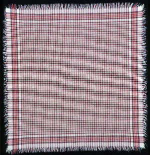 Cotton Plain Weave Prints: Handkerchief, Sweden, 1801/25. Creator: Unknown