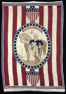 Cotton Plain Weave Prints: Handkerchief, United States, c. 1876. Creator: Unknown