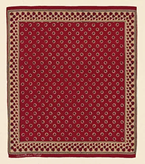 Printed Prints: Handkerchief, United States, c. 1800. Creator: Unknown