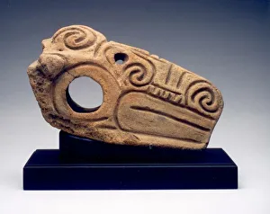 10th Century Bc Prints: Handle in the Form of an Animal Head, c. 1000-300 B. C. Creator: Unknown