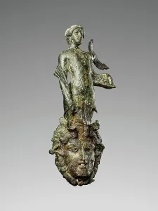 Implements Prints: Handle Formed as the Figure of a Tritoness over a Triton Mask