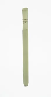 Handle-Shaped Jade, Shang or Western Zhou dynasty, 2nd-early 1st millennium B. C