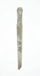Handle-Shaped Jade, Shang or Western Zhou period, 2nd-early 1st millennium B. C