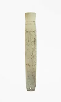 Chou Dynasty Gallery: Handle-Shaped Jade, Western Zhou dynasty (c. 1046-771 BC), 11th-10th century B.C