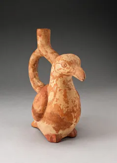 Handle Spout Vessel in Form of a Bird, 100 B. C. / A. D. 500. Creator: Unknown
