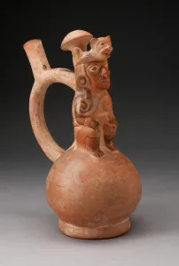 Handle Spout Vessel in the Form of a Seated Royal Figure, 100 B.C./A.D. 500 Handle Spout Vessel in the Form of a Seated Royal Figure, 100 B.C./A.D. 500