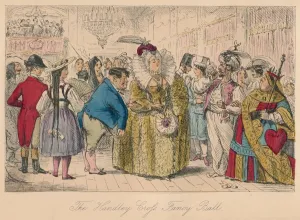 Ball Gown Prints: The Handley Cross Fancy Ball, 1854. Artist: John Leech