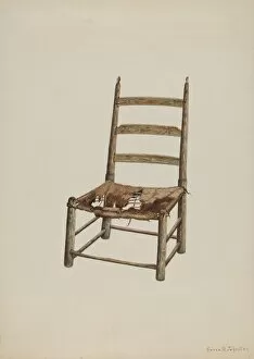 Handmade Gallery: Handmade Chair, c. 1938. Creator: Annie B Johnston
