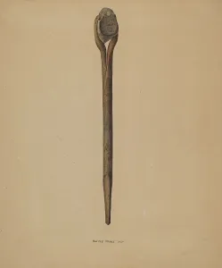 Hand Made Prints: Handmade Soldering Iron, 1939. Creator: Harvey Thoss
