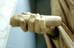 A Lorenzini Gallery: Detail of one of the hands from a statue of the Roman Emperor Titus. Artist: A Lorenzini