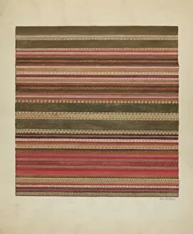 Carpets Gallery: Handwoven Carpet, c. 1936. Creator: Jules Lefevere
