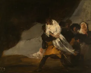 Punishing Gallery: The Hanged Monk, c. 1810. Creator: Francisco Goya
