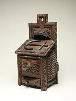Anchor Gallery: Hanging Box with Lid, 1891. Creator: Jacob Brunkeg