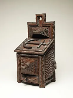 Anchor Gallery: Hanging Box with Lid, 1891. Creator: Jacob Brunkeg