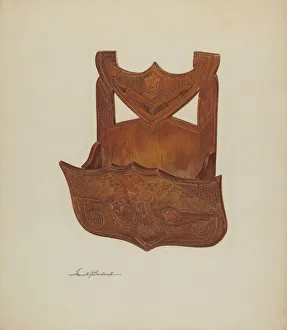 Storage Gallery: Hanging Comb Rack, c. 1939. Creator: Frank Budash