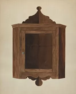Hanging Corner Cupboard, c. 1938. Creator: Wilbur M Rice
