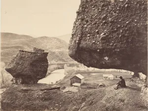 Andrew J Prints: Hanging Rock, Foot of Echo Canon, 1867-68. Creator: Andrew Joseph Russell
