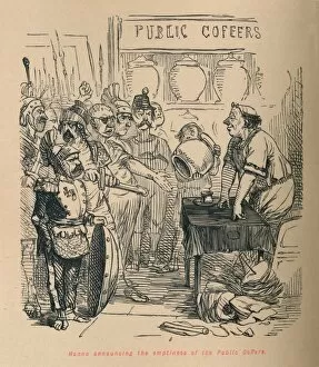 Hanno announcing the emptiness of the Public Coffers, 1852. Artist: John Leech