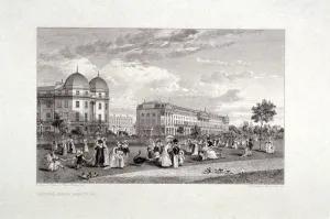 Hanover Terrace, Regents Park, London, 1827. Artist: William Harvey