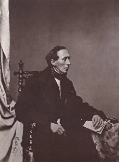 Images Dated 16th March 2011: Hans Christian Andersen, Danish author, 19th century. Artist: Franz Hanfstaengl