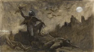 Brandishing Prints: Hans of Iceland drinking the blood of his victims