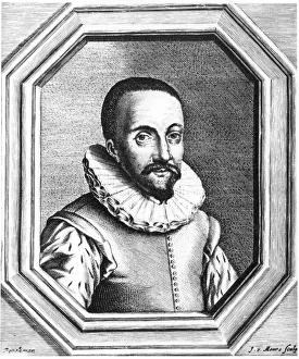Invention Prints: Hans Lippershey, Dutch optician credited with the discovery of the telescope, 1655