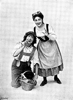 "Hansel and Gretel, at the Gaiety Theatre: Marie Elba as Hansel and Jeanne Douste as Gretel, 1895