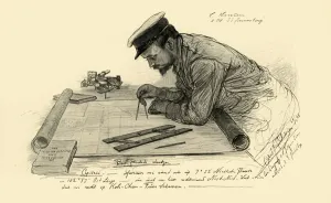 Compasses Gallery: A Hansen, first officer on the Knivsberg, 1898. Creator: Christian Wilhelm Allers