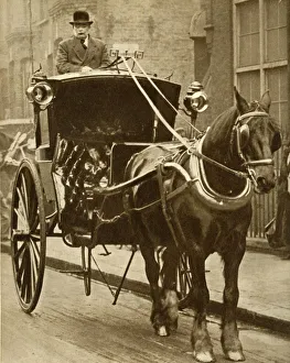 Cabbie Gallery: Hansom cab, c1910, (1935). Creator: Unknown
