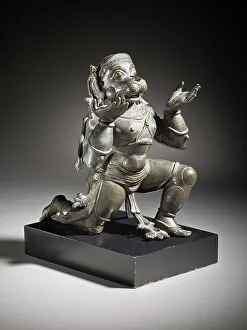 Copper Alloy Prints: Hanuman, The Divine Monkey, c.1600. Creator: Unknown