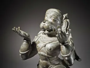 Copper Alloy Prints: Hanuman, The Divine Monkey, c.1600. Creator: Unknown