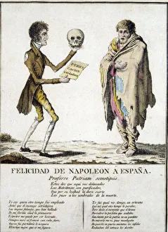 Spain Autonomous Region Of Madrid Gallery: Happiness of Napoleon or Allegory of hunger, Napoleon Bonaparte (1769-1821)