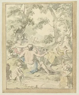 Arcadian Prints: A Happy Arcadian Family, c.1752-c.1819. Creator: Juriaan Andriessen
