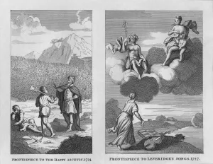Longman Prints: The Happy Ascetic, 1724, and Leveridges Songs, 1727, (1809), (1827). Creator: Thomas Cook