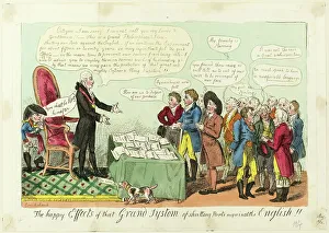 Isaac Cruikshank Prints: The Happy Effects of that Grand System of Shutting Ports Against the English!!