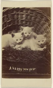 Card Prints: A happy new year, about 1865. Creator: Henry Pointer