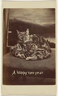 New Year Prints: A happy new year, about 1865. Creator: Henry Pointer