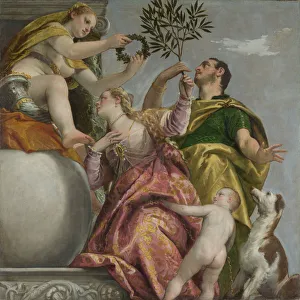 Paolo 1528 1588 Prints: Happy Union (from: Four Allegories of Love), ca. 1575. Artist: Veronese, Paolo (1528-1588)