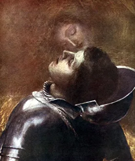 Spirituality Prints: The Happy Warrior, 1884 (1923). Artist: Frederick Hollyer