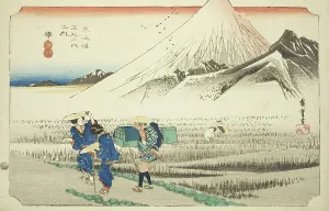 Rice Paddy Prints: Hara: Mount Fuji in the Morning (Hara)