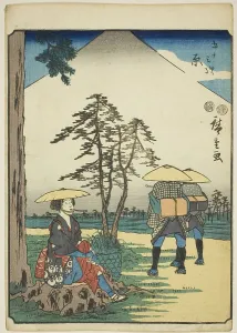 Tokaido Prints: Hara, from the series Fifty-three Stations [of the Tokaido] (Gojusan tsugi)