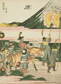 Woodcutcolour Woodblock Print Gallery: Hara, from the series 'Fifty-three Stations of the Tokaido