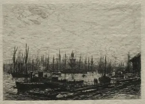 Maxime Lalanne Prints: The Harbor of Bordeaux. Creator: Maxime Lalanne (French, 1827-1886)