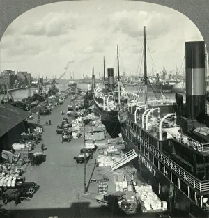 Import Prints: The Harbor of Copenhagen, Metropolis of Denmark, c1930s. Creator: Unknown