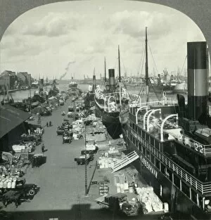Hand Cart Gallery: The Harbor of Copenhagen, Metropolis of Denmark, c1930s. Creator: Unknown