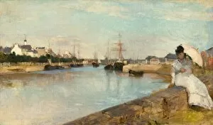 Berthe Marie Pauline Morisot Collection: The Harbor at Lorient, 1869. Creator: Berthe Morisot