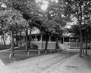 Club House Prints: Harbor Point Club, Harbor Point, Mich. between 1890 and 1901. Creator: Unknown