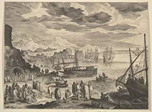 Breughel Collection: Harbor Scene. Creator: Aegidius Sadeler II