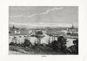 Bayonne Gallery: The harbour at Bayonne, France, 1879